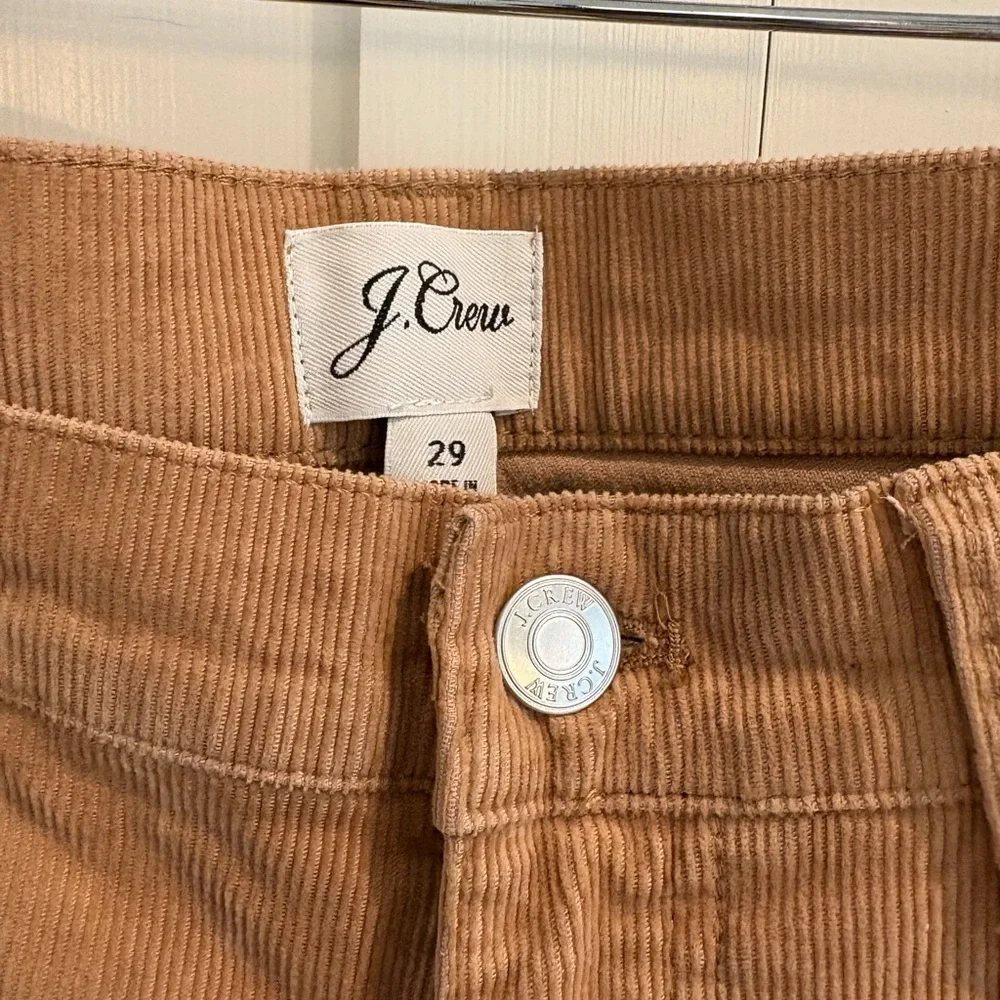 J. Crew Tan Corduroy Trousers size 29
